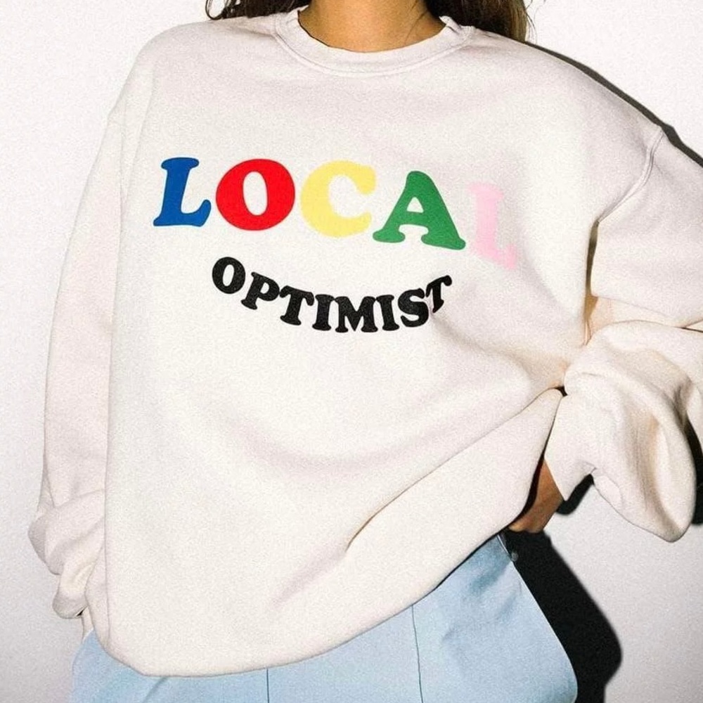 MADHAPPY Local Optimist crewneck sweatshirt
